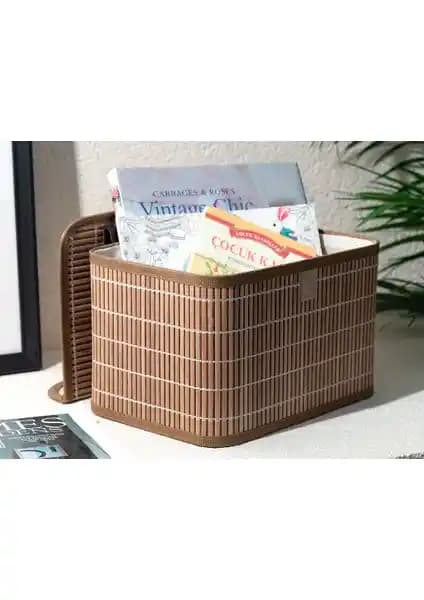 Bambu ve Ahşap Kapaklı Saklama Kutusu: Estetik ve Dayanıklı Organizasyon Çözümü