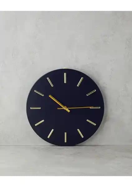 Modern Siyah Metal Dekoratif Duvar Saati Ev ve Ofis İçin Şık Tasarım