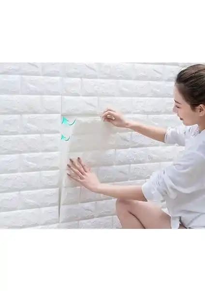 Renkli Duvarlar 70x30 cm ve Sünger Tuğla Desenleri Karşılaştırması