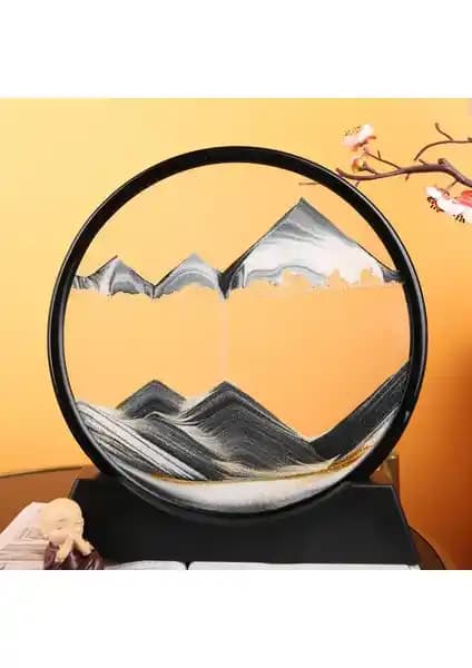 Winter House Yuvarlak Kum Saati: Estetik ve Fonksiyonellik Sunan Dekoratif Parça