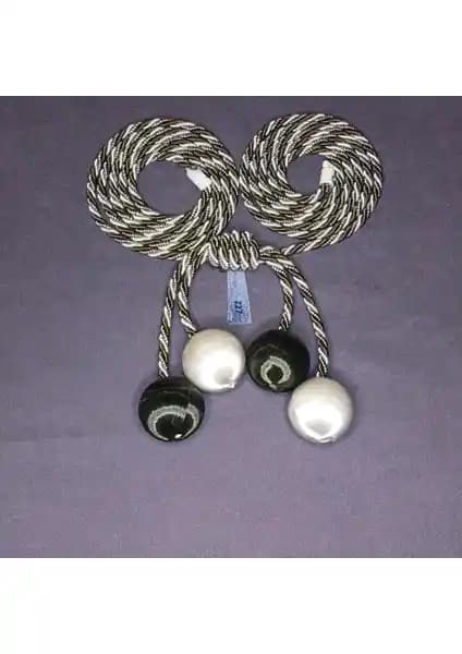 ArtAmor 4 Toplu İpek İp Sarım Fon Tül Kruvaze Perde Tavan Bağlama Aksesuarları