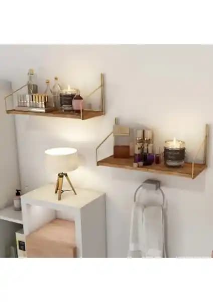 Bino Banyo Rafı Gold Paslanmaz: Şık ve Dayanıklı Modern Banyo ve Mutfak Dekorasyonu