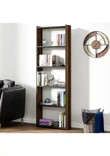 Ceramical KTS2 Modern 5 Raflı Kitaplık: Estetik ve Fonksiyonelliğin Uyumuyla Gelişmiş Tasarım