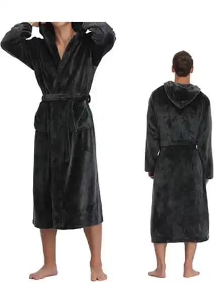 Gül Ev Tekstil Kapüşonlu Triga Kumaş Bornozları Şıklık ve Konforu Bir Arada Sunar