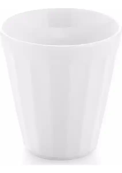 Güral Porselen Beyaz Diş Fırçalık: Şık ve Dayanıklı Modern Banyo Aksesuarı