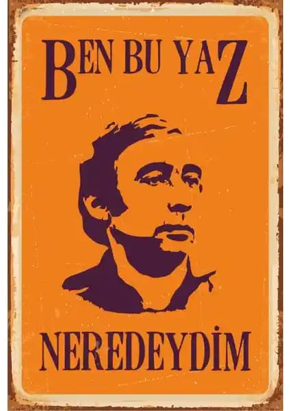Hayat Poster Şener Şen ve Yeşilçam Temalı Dekoratif Duvar Sanatı 20x30 cm