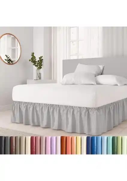 Karsu Home Karsuhome Baza Fırfırı ve Eteği Çift Kişilik Yataklar İçin Estetik ve Fonksiyonel Ürün