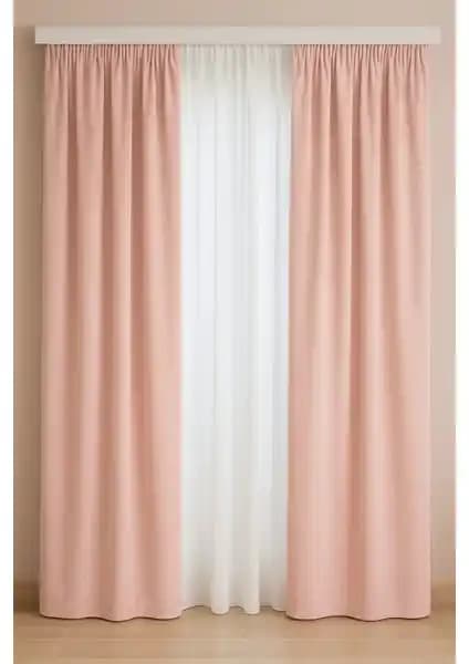 Miabella Home Kadife Fon Perde Tek Kanat 13257 Şık ve Fonksiyonel Ev Dekorasyonu İçin Uygun