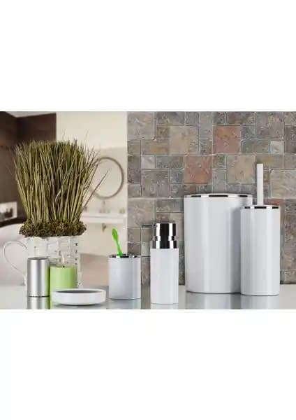 Primanova Lenox 5'li Banyo Seti Beyaz: Estetik ve Fonksiyonellik Sunan Modern Aksesuarlar