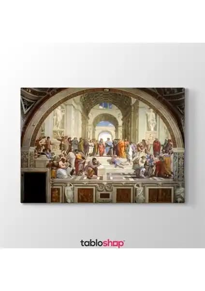 Raffaello Sanzio Atina Okulu Kanvas Tablo Modern Dekorasyon İçin Uygun Ürün