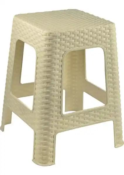 Tuffexx Rattan Büyük Tabure: Şık ve Dayanıklı İç ve Dış Mekan Oturma Çözümü