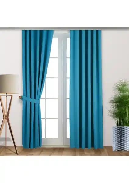 Vagonik Blackout Mavi Karartma Fon Perde 150x230 cm şık ve fonksiyonel tasarım