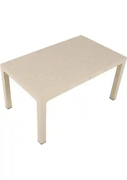 Mandella 90x150 Elit Rattan Masa Dış ve İç Mekanlar İçin Şık ve Dayanıklı Tasarım