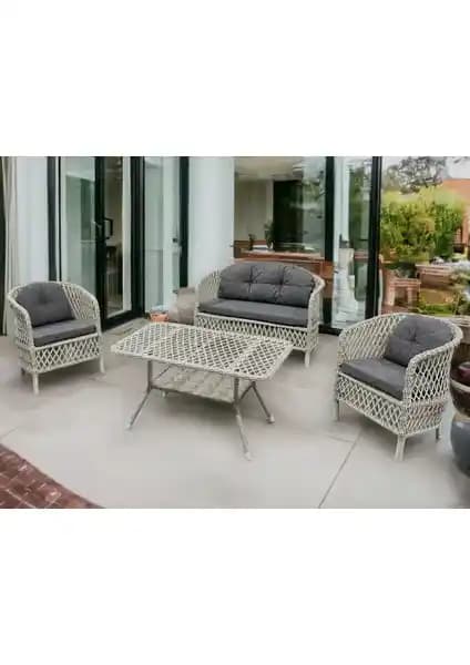 Tu Tienda Tire Rattan 2+1+1+Masa Bahçe Takımı: Estetik ve Dayanıklılığın Buluşması