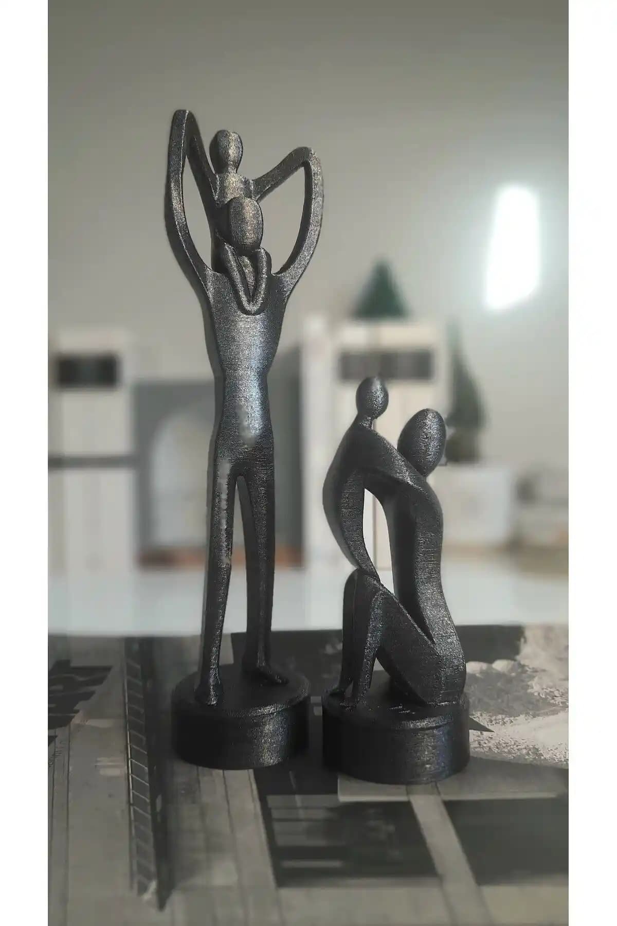 EYA STUDİO Anne Baba Çocuklar 2'li Biblo Seti İncelemesi ve Özellikleri