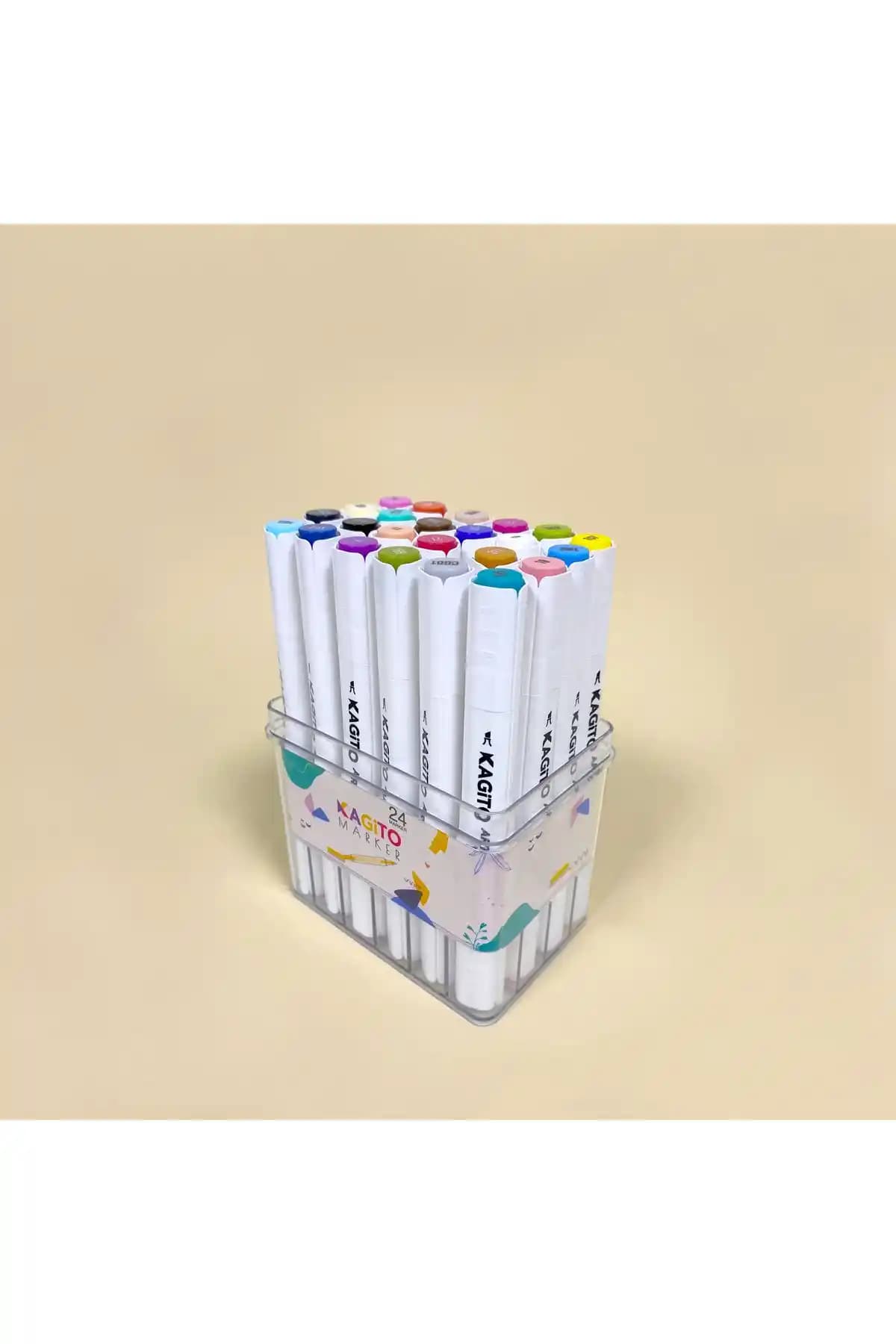 2025'te Yaratıcılığınızı Zirveye Taşıyacak Kagito 24 Renkli Marker Seti