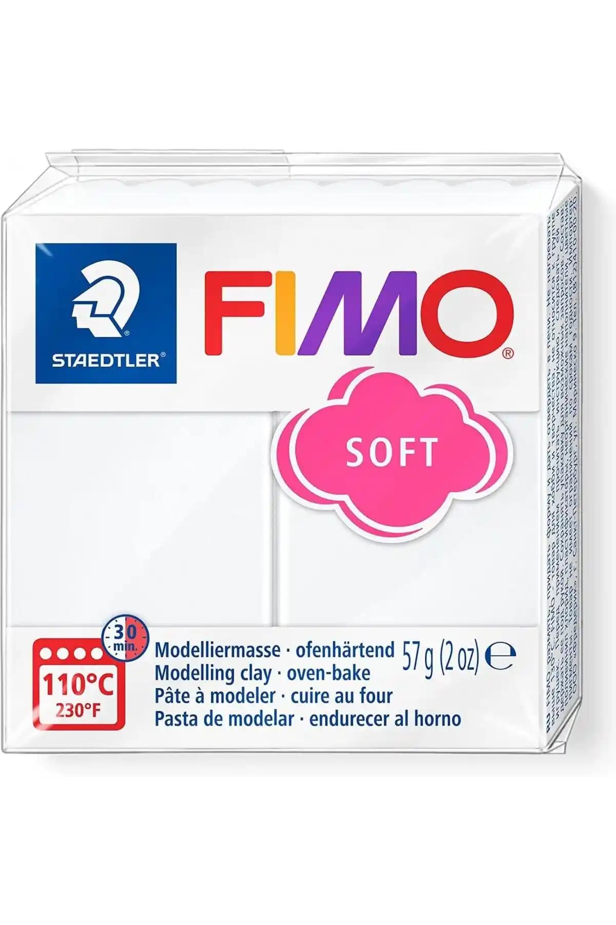 Staedtler Fimo Polimer Kil 57g Beyaz Yaratıcı El İşleri ve Sanat Projeleri İçin
