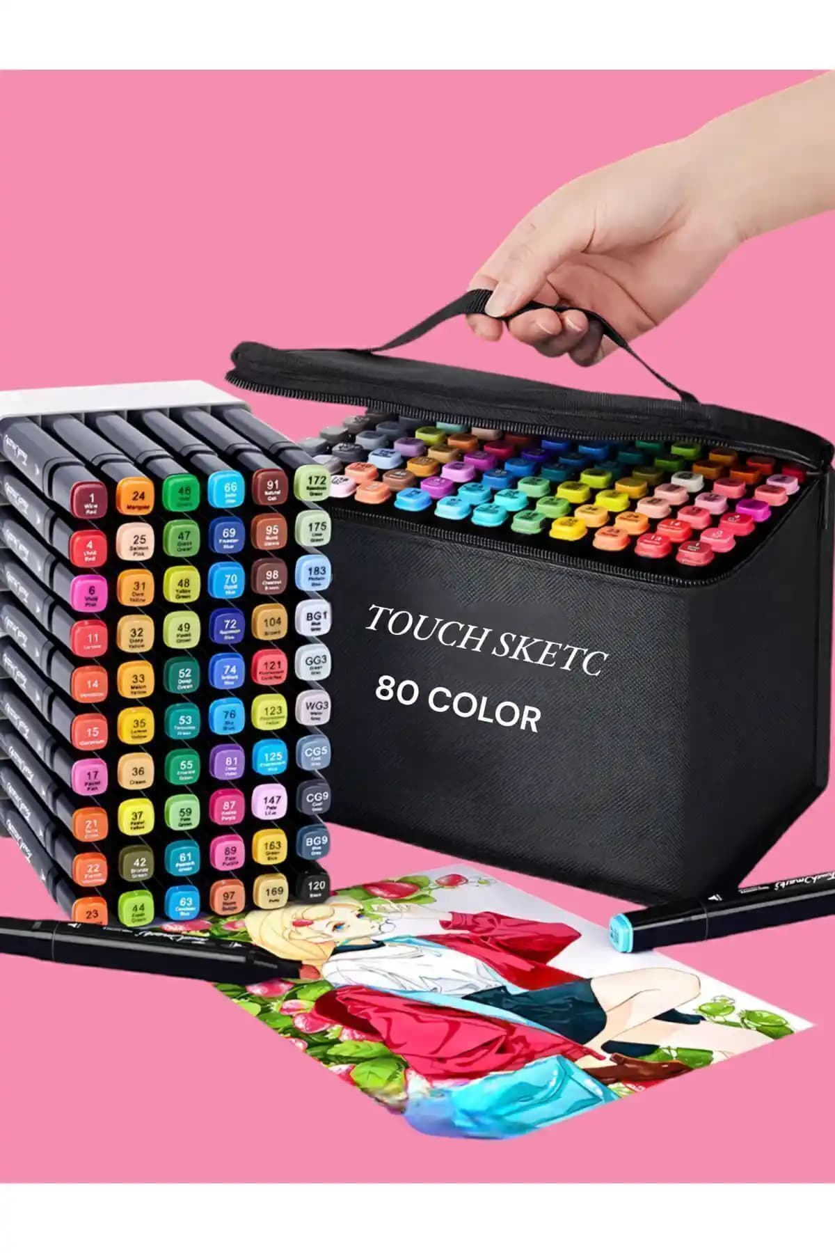 2025'te Yaratıcılığınızı Zirveye Taşıyacak Touch Sketc 80 Marker Seti