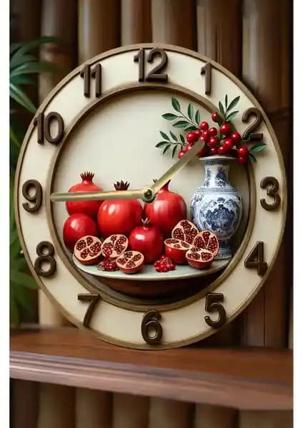 KutuTR Sessiz Yuvarlak Ahşap Duvar Saati: Modern ve Estetik Tasarım ile Fonksiyonellik