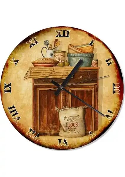 İki farklı duvar saati karşılaştırması: mutfak ve dekoratif seçenekler